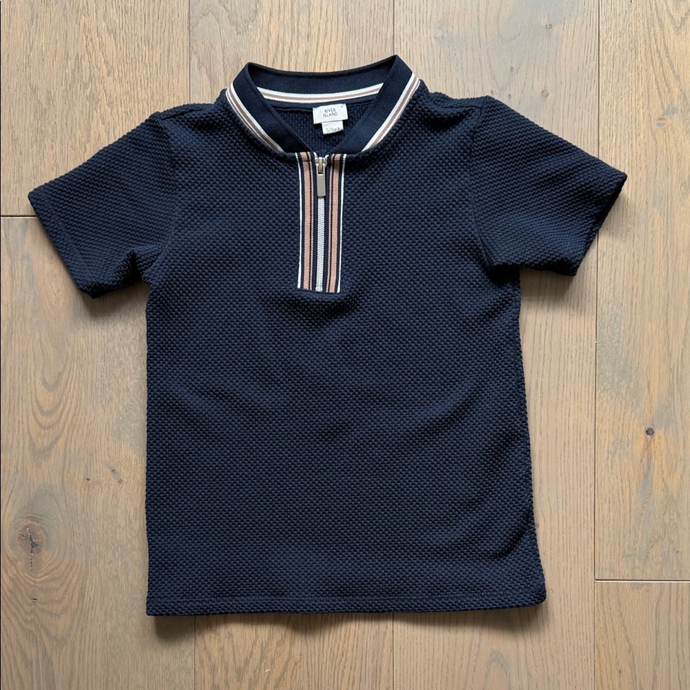 River Island Boys Textured Polo